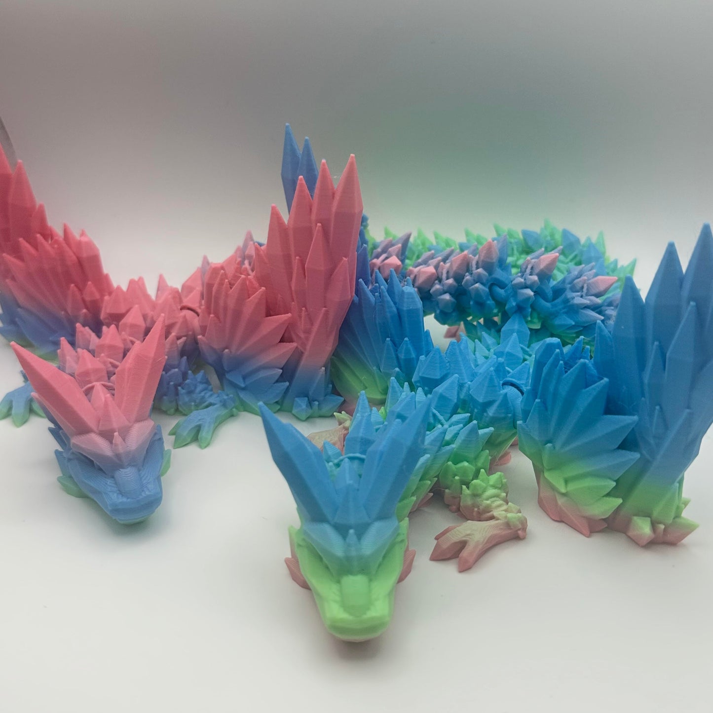 3D Printed Flying Diamond Dragon